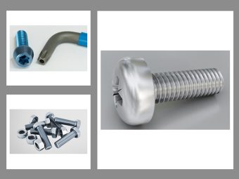 Chất liệu ốc vít được làm từ nhựa, inox, đồng, thép, kẽm, nhôm